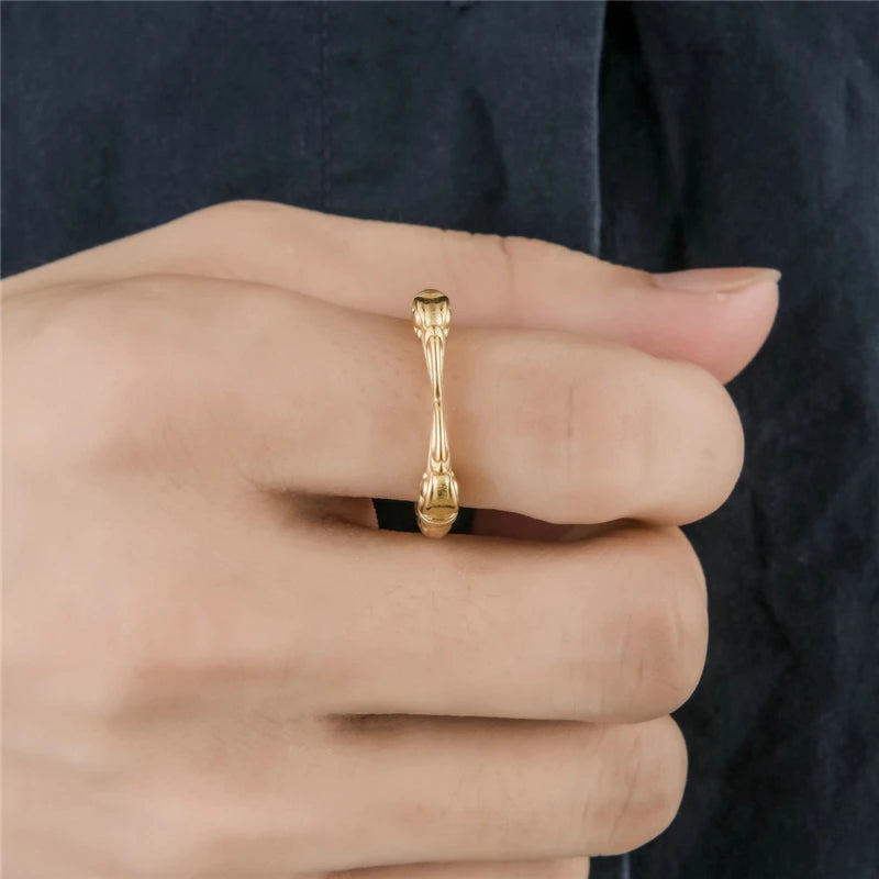 Anillo Zen Lobo de Acero Inoxidable – Fuerza, Libertad y Protección Espiritual