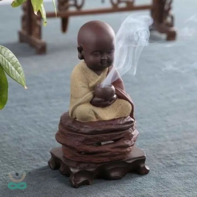 Incensario Pequeño Monje en Meditación