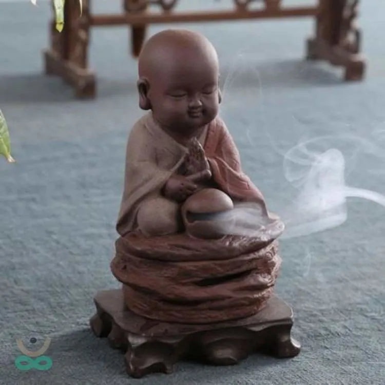 Incensario Pequeño Monje en Meditación