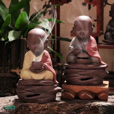 Incensario Pequeño Monje en Meditación