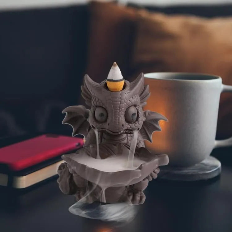 Inciensario Dragón con hoja