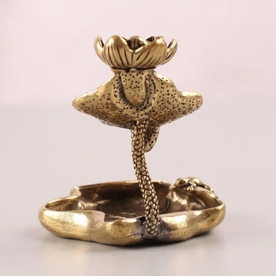 Inciensario metálico Hoja de Loto