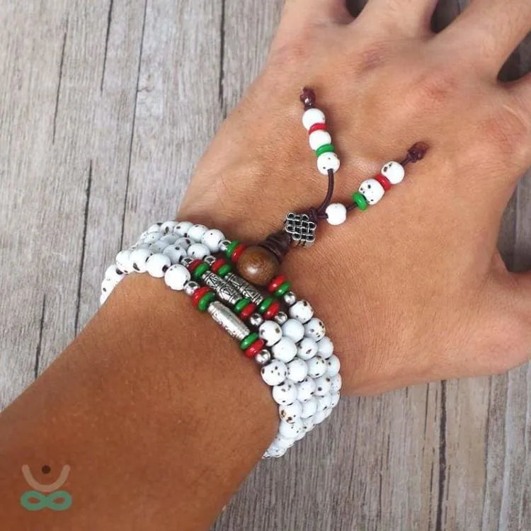 Mala 108 perlas en Jaspe Dálmata