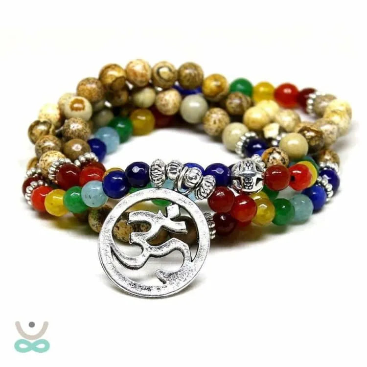 Mala de Sanación 7 Chakras 108 Perlas