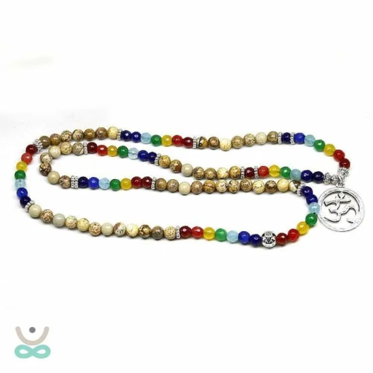 Mala de Sanación 7 Chakras 108 Perlas