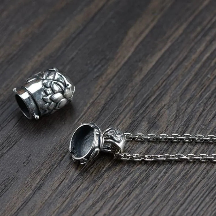 Medalla de oración budista "Lotus Renacimiento"