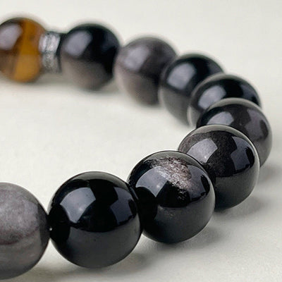 Pulsera de Obsidiana Nevada – Energía Renovada y Protección Espiritual