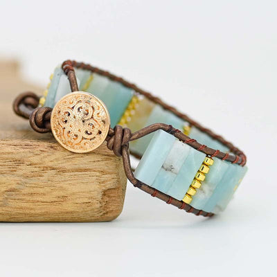 Pulsera de Amazonita – Calma y Belleza Natural en tu Muñeca