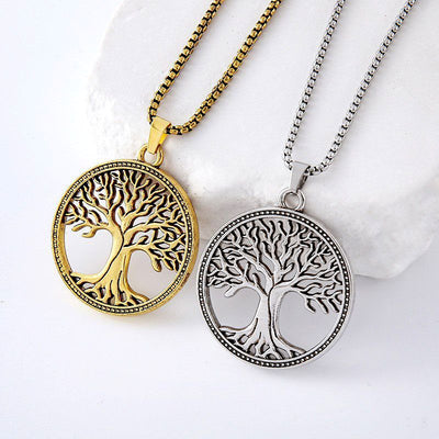 Collar Árbol de la Vida Zen Retro – Energía, Sabiduría y Equilibrio Espiritual