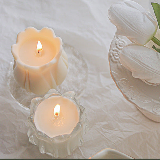 Vela Perfumada con Tulipanes – Amor, Belleza y Energía Femenina