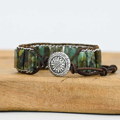 ulsera Tribal de Turquesa Africana Trenzada