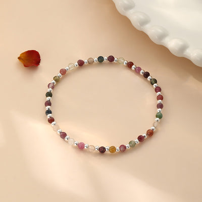 Pulsera de turmalina y plata pura: equilibrio, elegancia y energía positiva