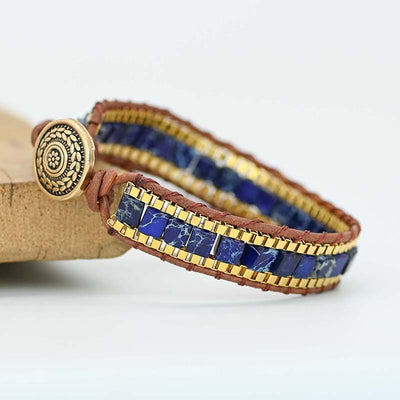 Pulsera de Lapislázuli – Elegancia Azul con Energía Ancestral