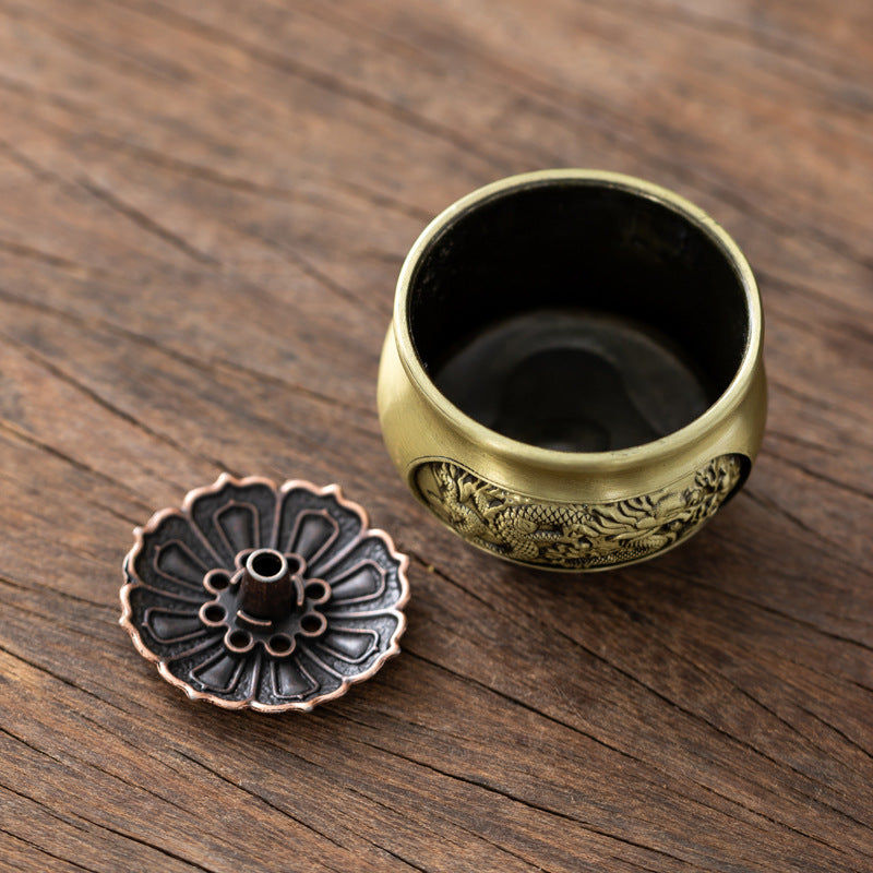 Mini Quemador de Incienso de Cobre – Armonía y Energía Sagrada