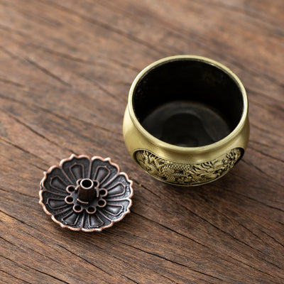 Mini Quemador de Incienso de Cobre – Armonía y Energía Sagrada