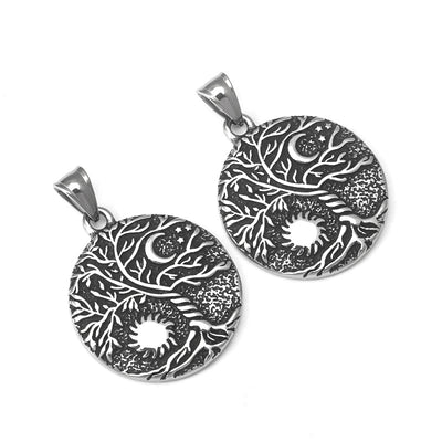 Collar Sol, Luna y Árbol de la Vida Zen – Armonía, Energía y Conexión Espiritual