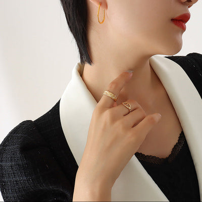 Pendientes Geométricos de Acero: Fuerza y Originalidad Para Tu Energía