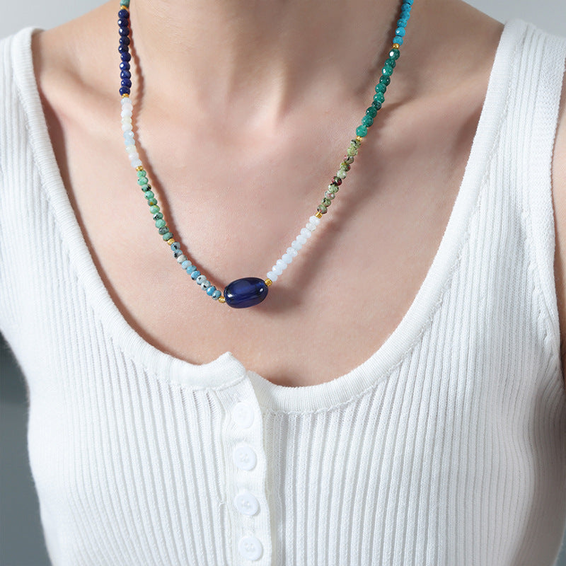 Collar Esencia de Armonía: Ágata y Aventurina para Bienestar Espiritual