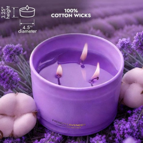 Vela de Aromaterapia de Lavanda – Calma, Energía y Equilibrio Espiritual