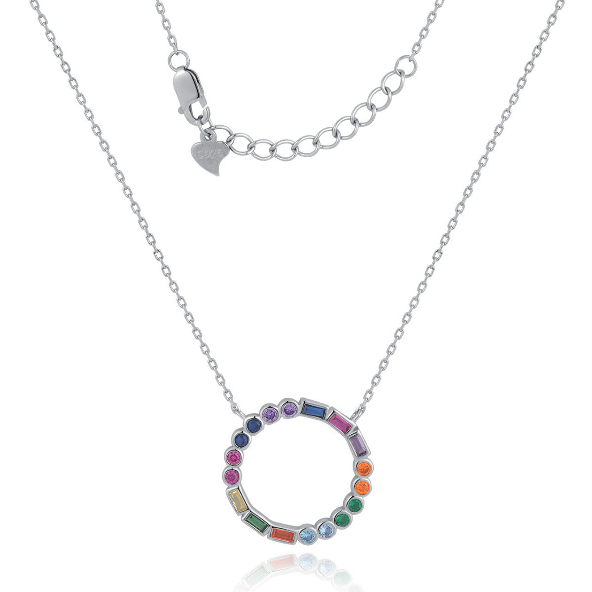 Collar 7 chakras en plata 925, armonía interior y equilibrio energético con estilo moderno