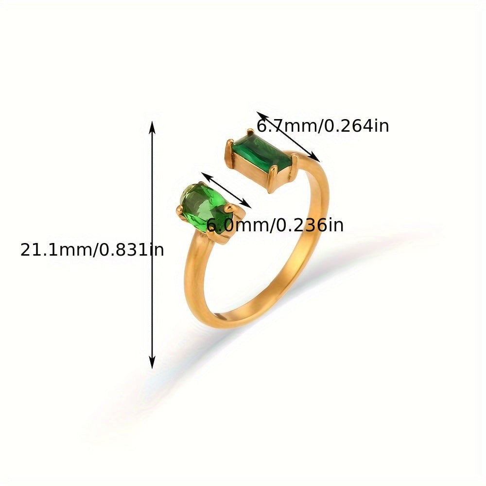 Anillo de cuarzo con circonita: energía y elegancia en cada detalle
