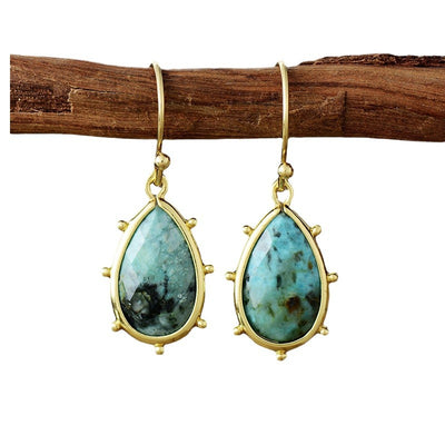 Renueva tu Equilibrio Emocional con Pendientes de Crisocola Natural