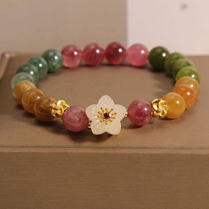 Armonía y belleza: Pulsera de jade y turmalina para energía positiva