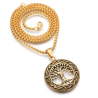 Collar Árbol de la Vida Zen Vikingo – Fuerza, Energía y Protección Espiritual