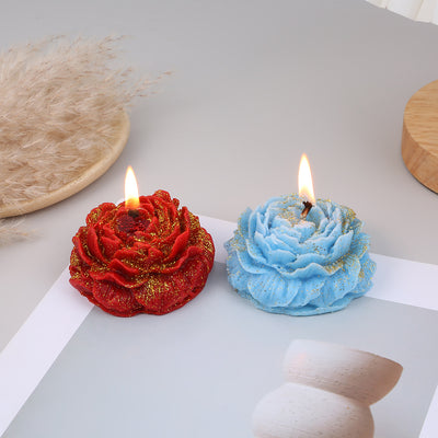 Vela de Aromaterapia con Flor de Peonía Rosa – Calma, Belleza y Energía Amorosa