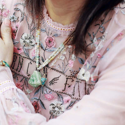 Equilibrio y Calma: Colgante de Amazonita para Bienestar Diario