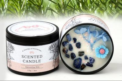 Vela Perfumada de Cristal – Fragancia Duradera y Armonía Interior