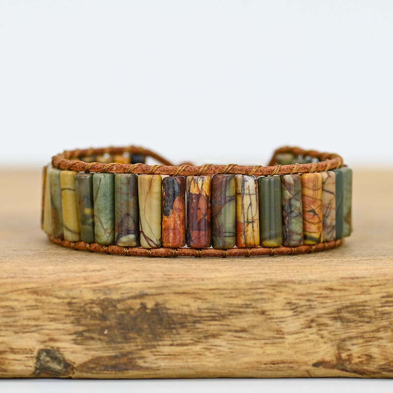 Pulsera de Piedra Shoushan – Fuerza de la Tierra en tu Muñeca