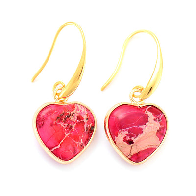 Pendientes de piedra imperial: pasión, fuerza y armonía en un diseño único