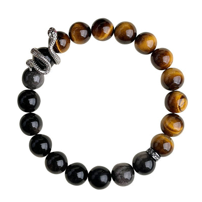 Pulsera de Obsidiana Nevada – Energía Renovada y Protección Espiritual