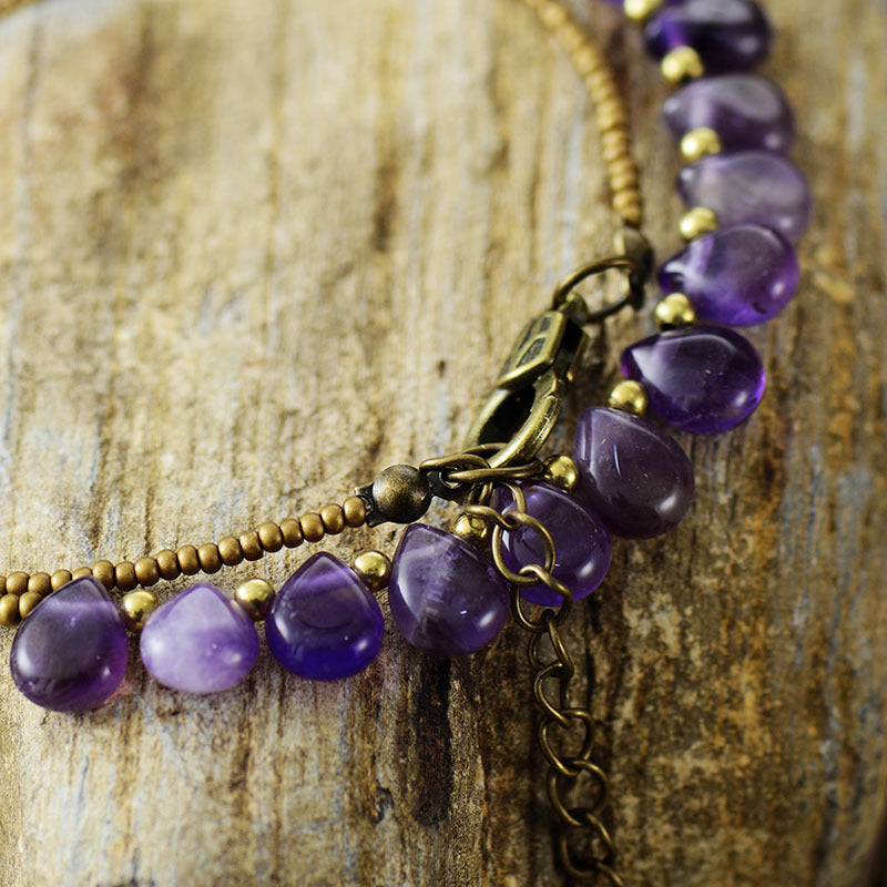 Equilibra tus emociones: Colgante de Amatista Natural para Paz Interior