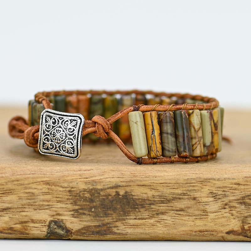 Pulsera de Piedra Shoushan – Fuerza de la Tierra en tu Muñeca