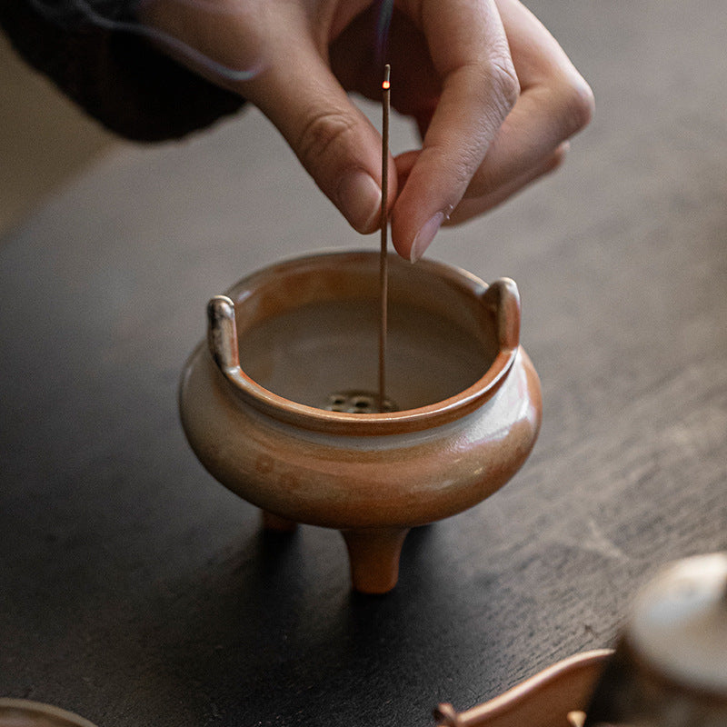 Quemador de Incienso de Cerámica Artesanal – Energía y Armonía Interior
