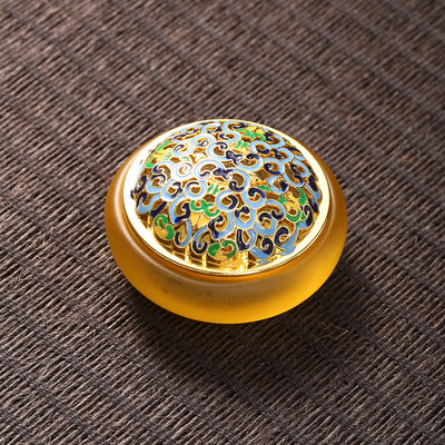 Quemador de Incienso de Vidrio Antiguo – Luz Interior y Belleza Atemporal