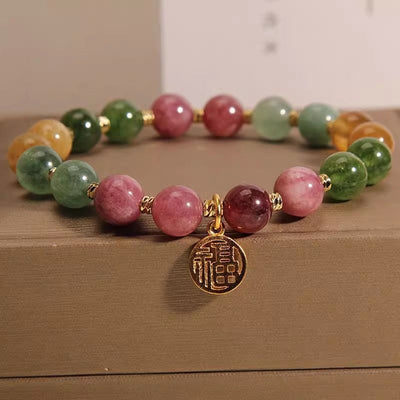 Armonía y belleza: Pulsera de jade y turmalina para energía positiva