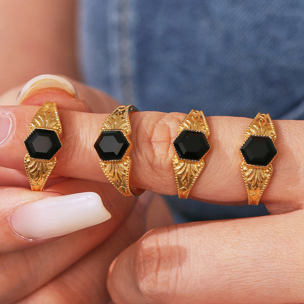 Anillo espiritual de ónix negro: protección y energía en tu día a día