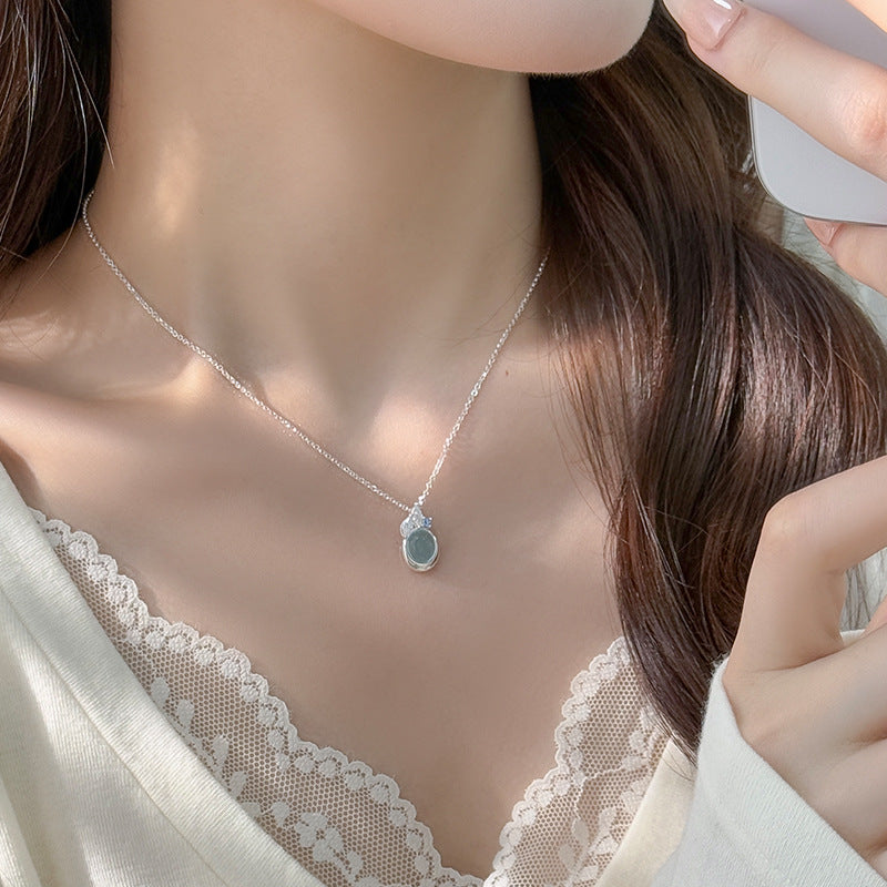 Collar y Pendientes de Plata S925 con Aguamarina: Serenidad y Elegancia en tu Día a Día