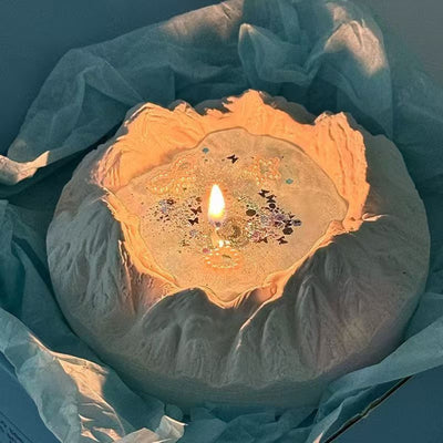 Vela Perfumada de Cristal Glaciar – Amor, Fragancia y Energía Positiva