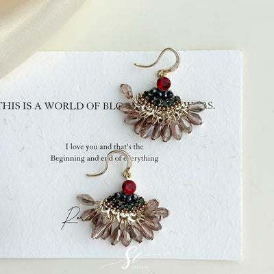 Pendientes de Borlas de Cristal con Minerales: Bohemia, Energía y Estilo Étnico