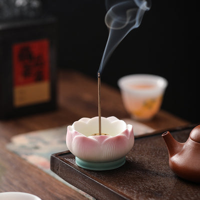 Quemador de Incienso Loto de Cerámica – Armonía y Energía Interior