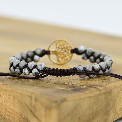Pulsera Árbol de la Vida con Howlita