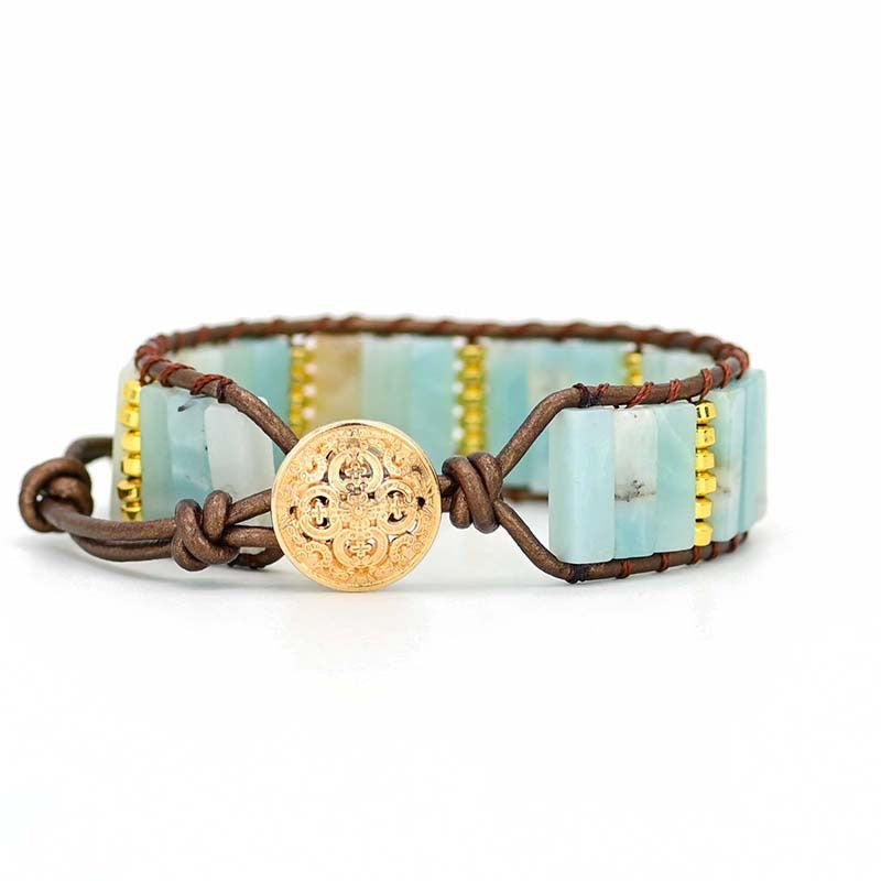 Pulsera de Amazonita – Calma y Belleza Natural en tu Muñeca