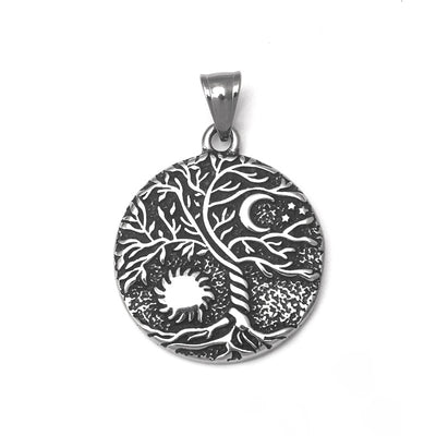 Collar Sol, Luna y Árbol de la Vida Zen – Armonía, Energía y Conexión Espiritual