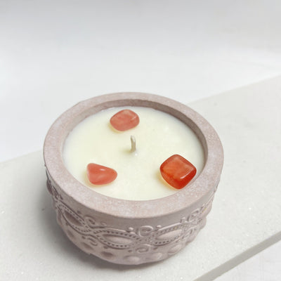 Velas Perfumadas con Piedras Difusoras – Fragancia y Armonía Interior