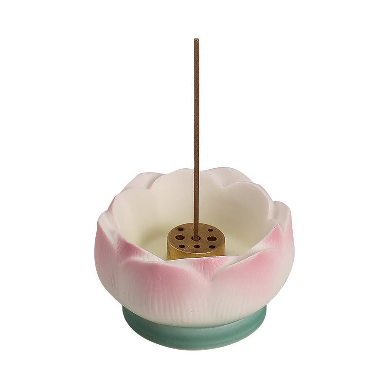 Quemador de Incienso Loto de Cerámica – Armonía y Energía Interior