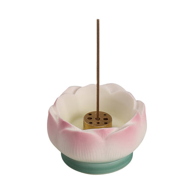 Quemador de Incienso Loto de Cerámica – Armonía y Energía Interior